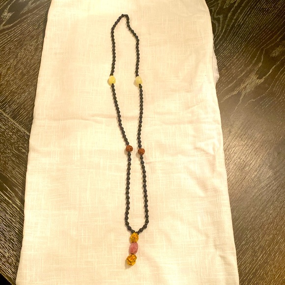 Handmade Meditation Necklace with Handmade Dried Flower Beads by Me 🫶 - Picture 2 of 6
